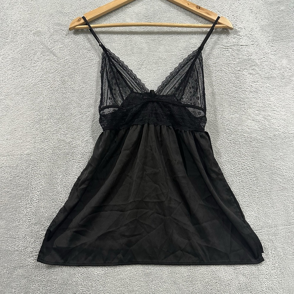 Baddie Lingerie Dress Women S Lace Black Satin Babydoll Coquette Goth